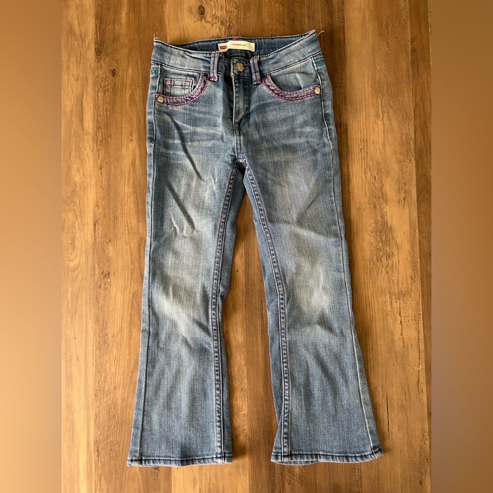 Levi's Blue Flare Wide Leg Jeans